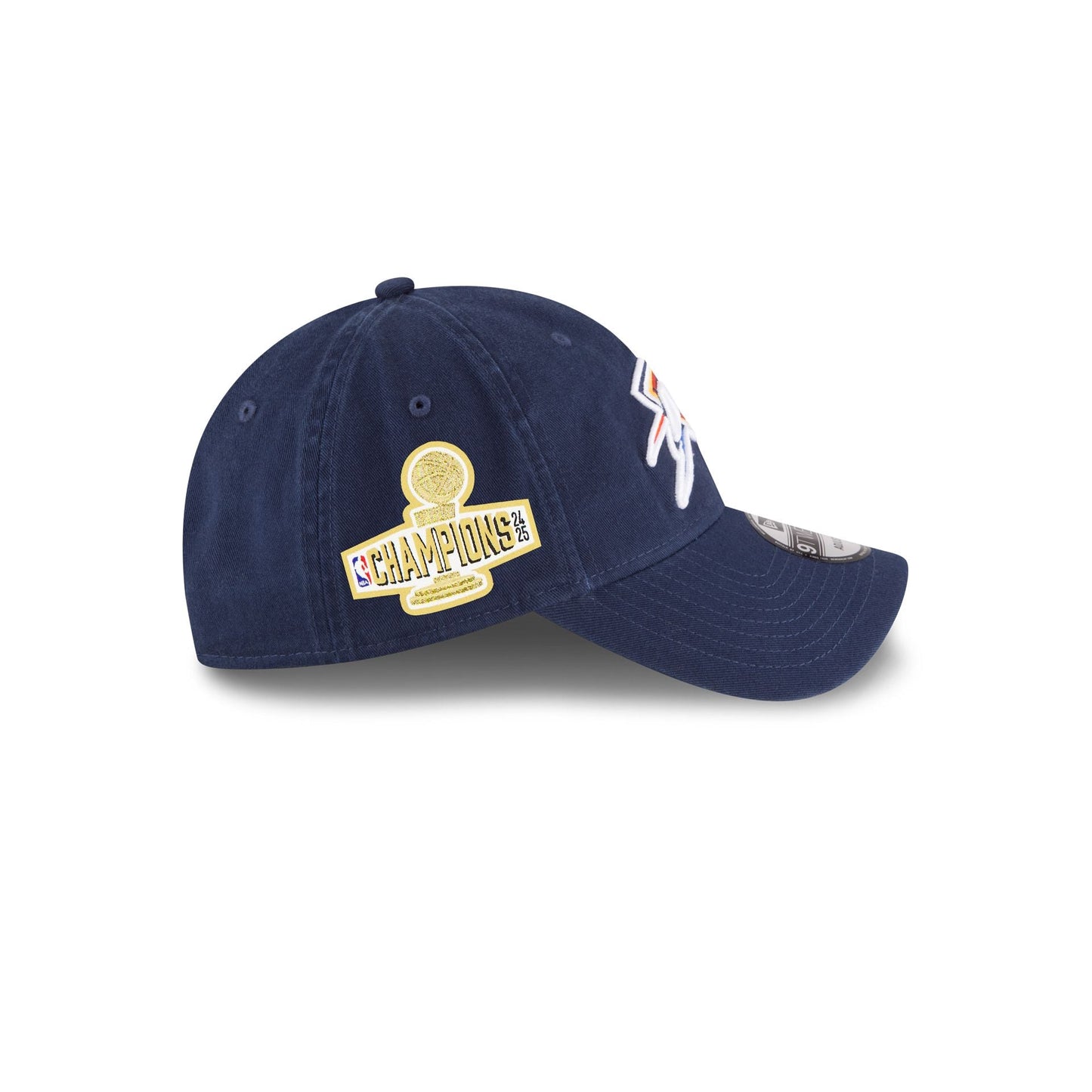 Oklahoma City Thunder 2025 NBA Champions Sidepatch 9TWENTY Adjustable Hat