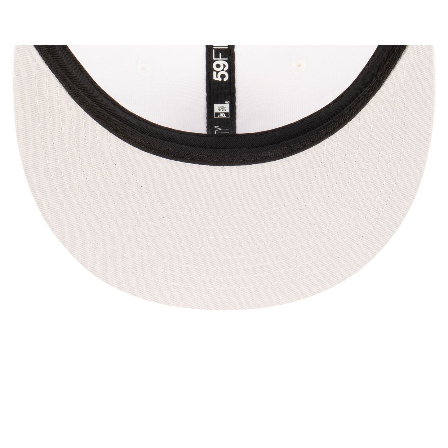 Atlanta Braves Basic White 59FIFTY Fitted Hat