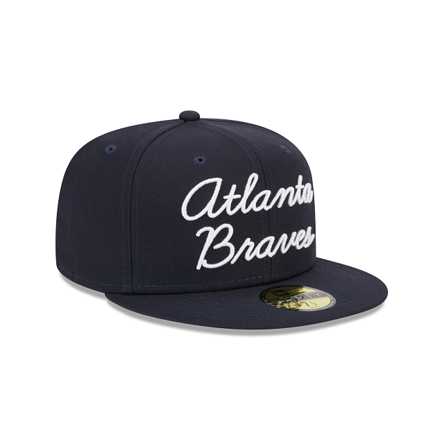 New Era Atlanta Braves Fairway Script 2023 59FIFTY Fitted Hat