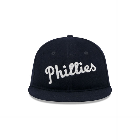 Philadelphia Phillies Melton Wool Retro Crown 9FIFTY Strapback Hat