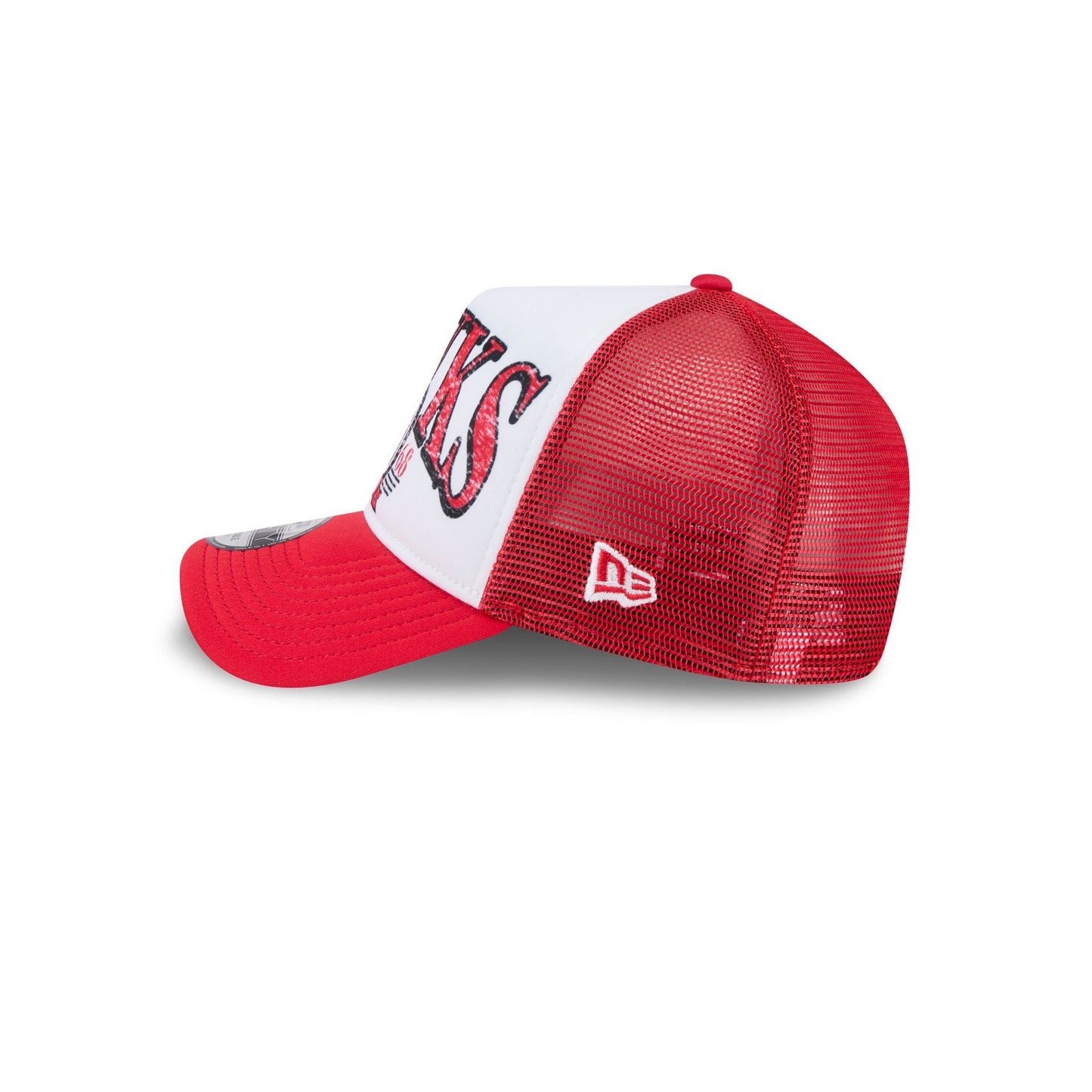 Atlanta Hawks Distressed 9FORTY A-Frame Trucker Hat
