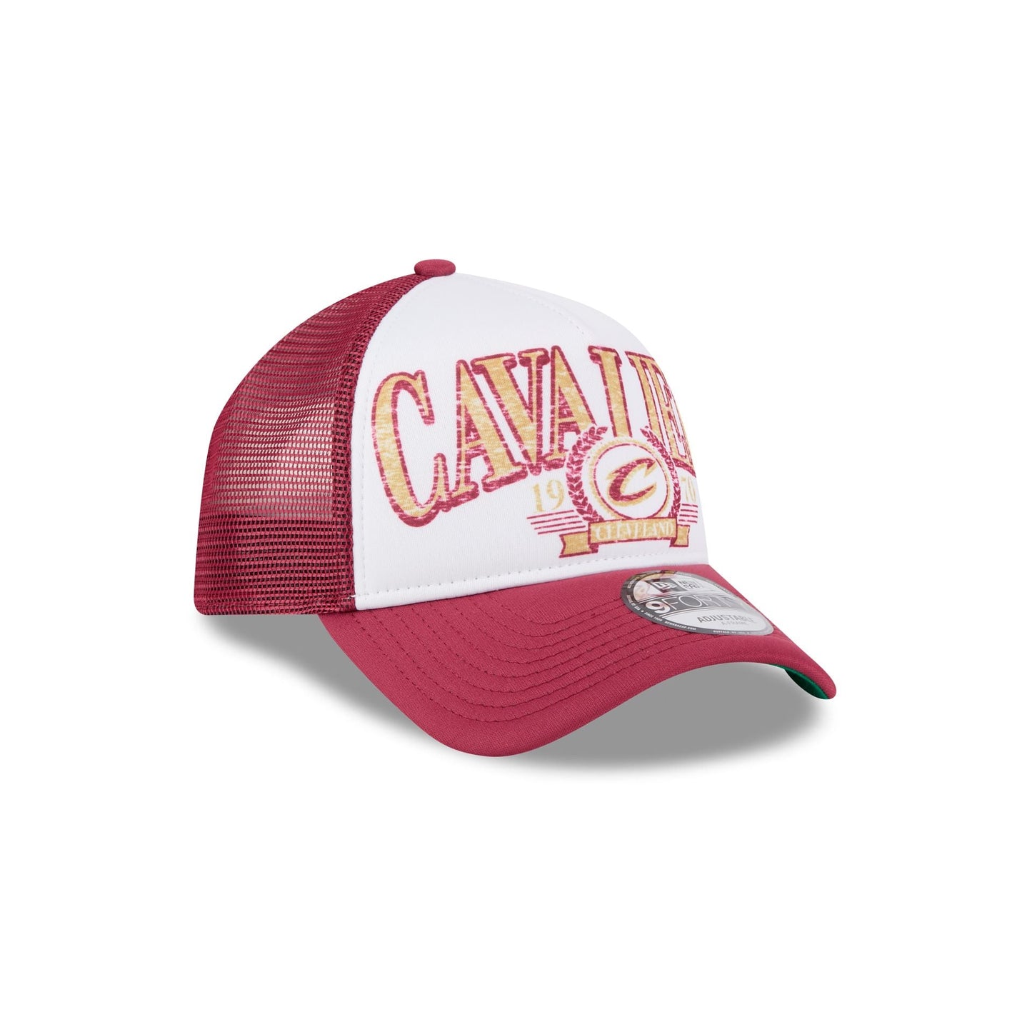 Cleveland Cavaliers Distressed 9FORTY A-Frame Trucker Hat