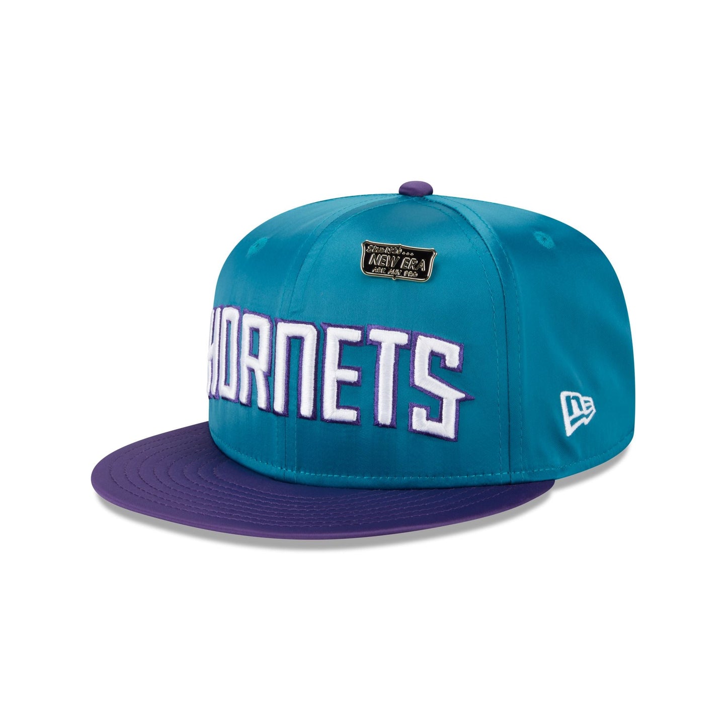 Charlotte Hornets Satin Pin 9FIFTY Snapback Hat