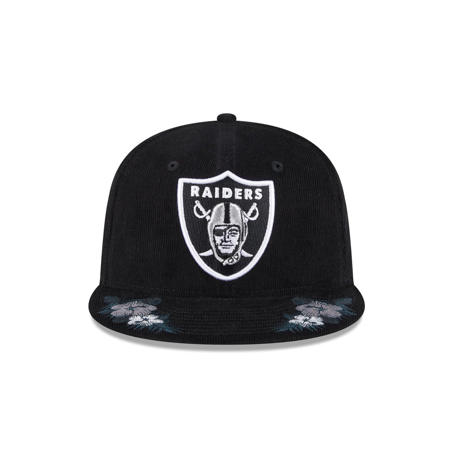 Just Caps Floral Corduroy Las Vegas Raiders 59FIFTY Fitted Hat