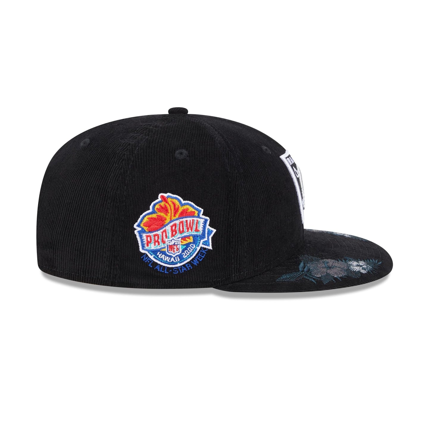 Just Caps Floral Corduroy Las Vegas Raiders 59FIFTY Fitted Hat