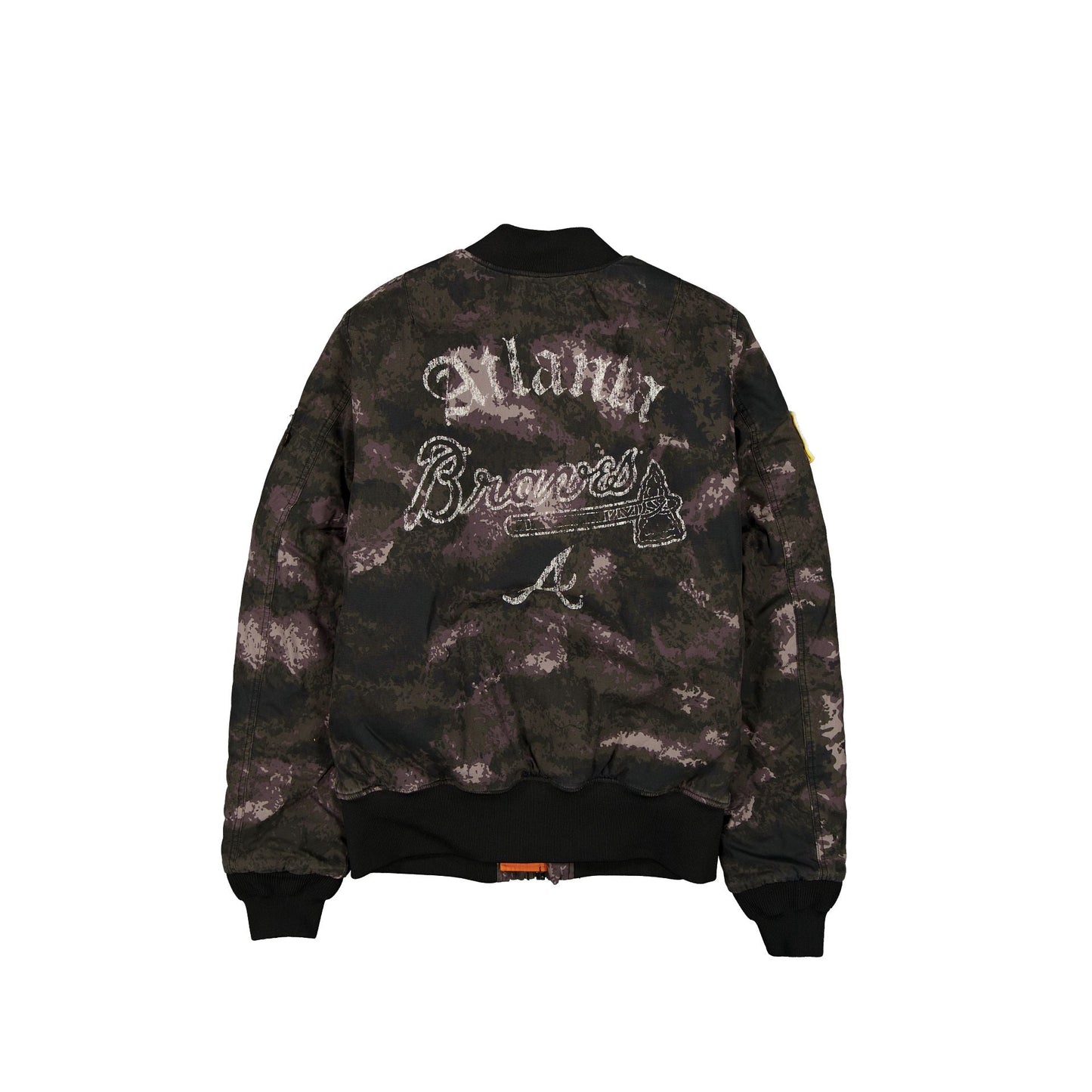Alpha Industries x Atlanta Braves Black Camo MA-1 Bomber Jacket