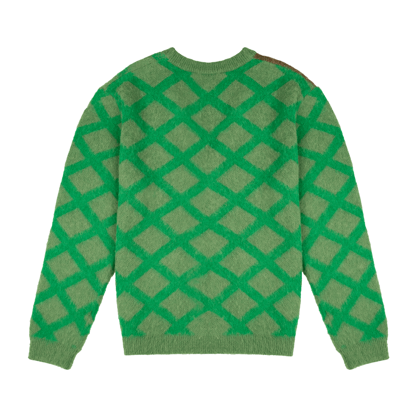 New Era Branded Mohair Field Kelly Green Cardigan