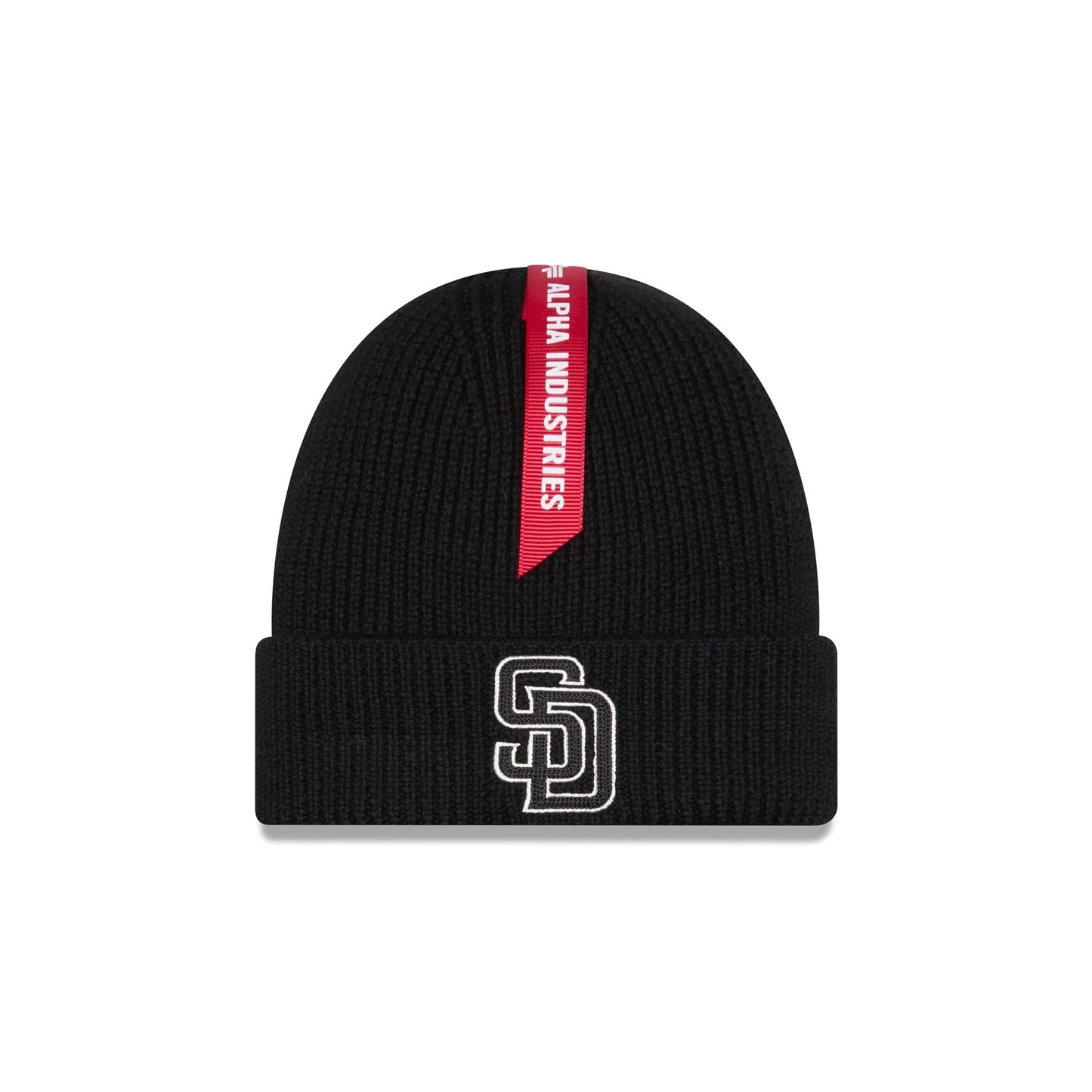 Alpha Industries x San Diego Padres Black Cuff Knit Hat