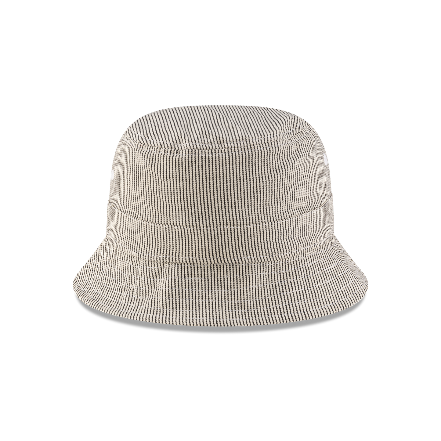 New Era Branded Railroad Stripe Bucket Hat