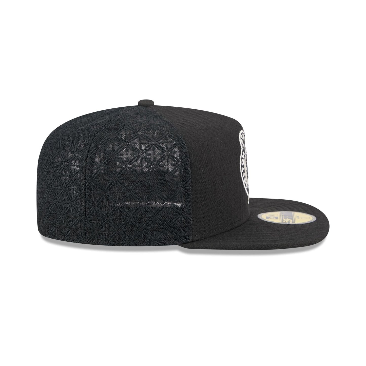 Boston Celtics Black Mesh 59FIFTY A-Frame Fitted Hat