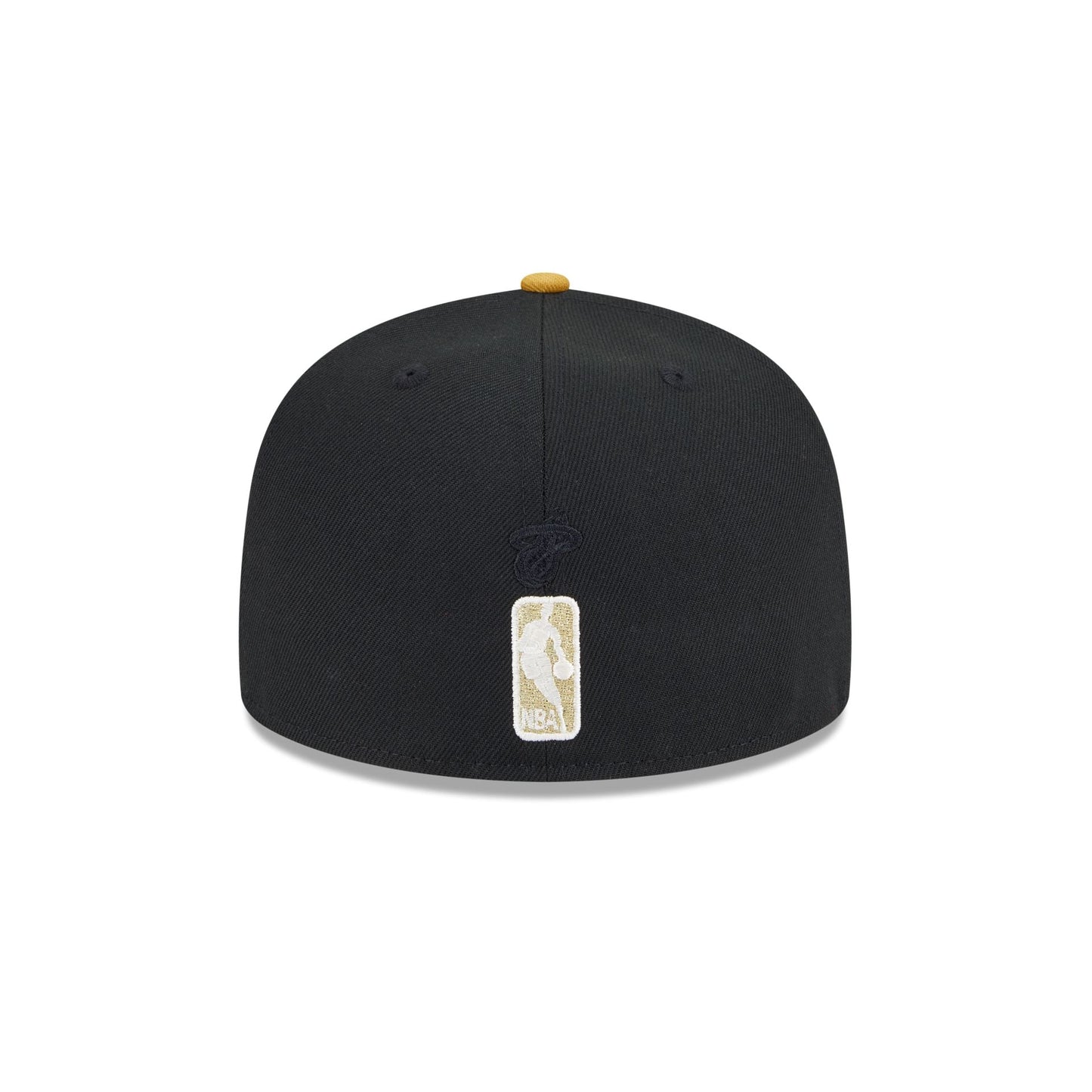 Miami Heat Metallic Gold Logo 59FIFTY Fitted Hat