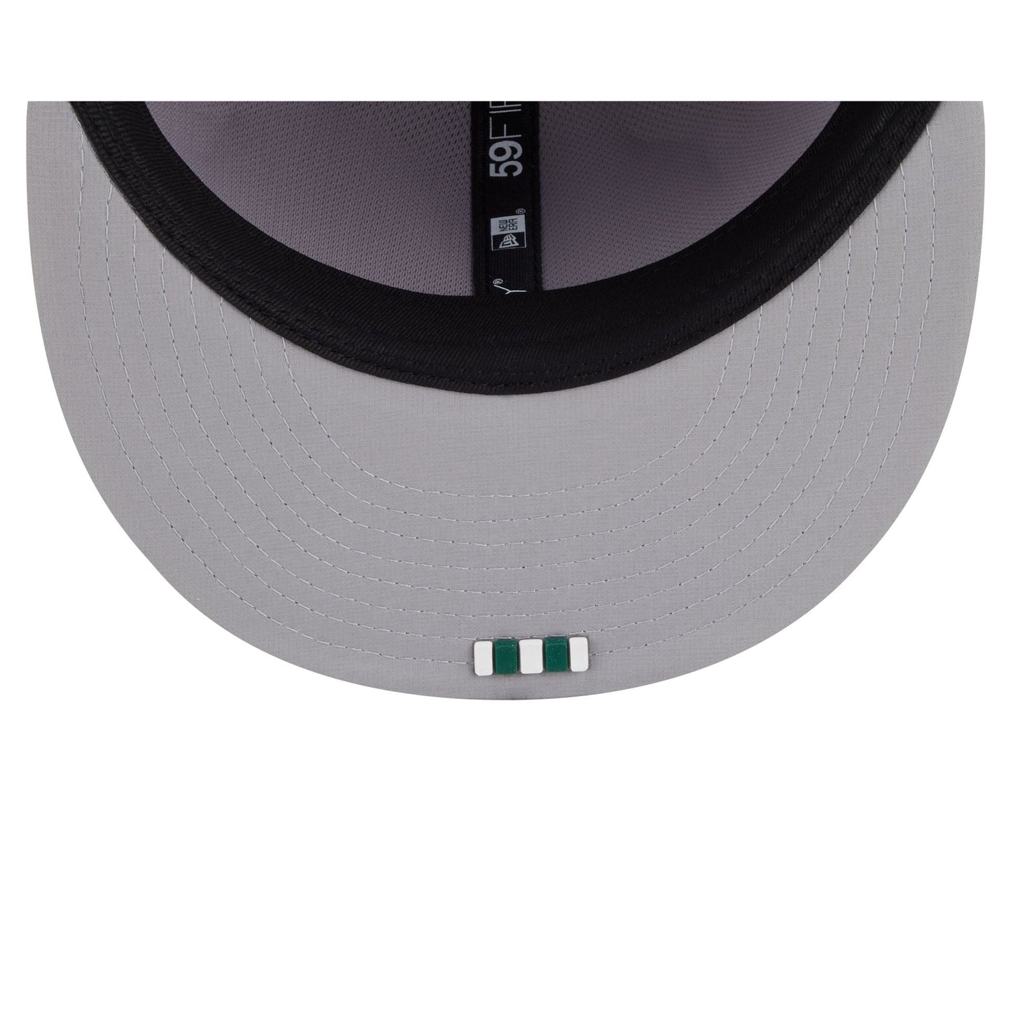 New York Jets 2025 Sideline Hot Weather Gray 59FIFTY Fitted Hat