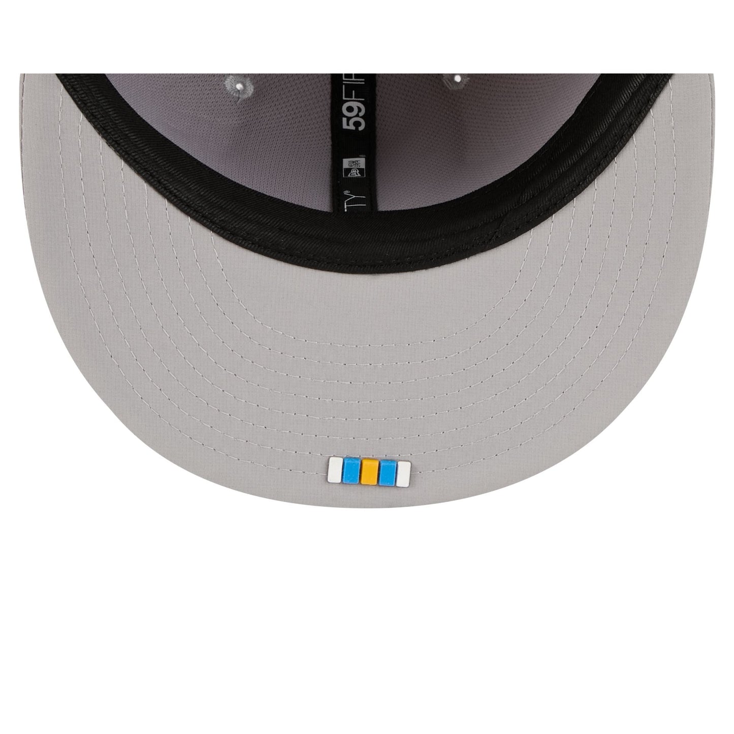 Los Angeles Chargers 2025 Sideline Hot Weather Gray 59FIFTY Fitted Hat