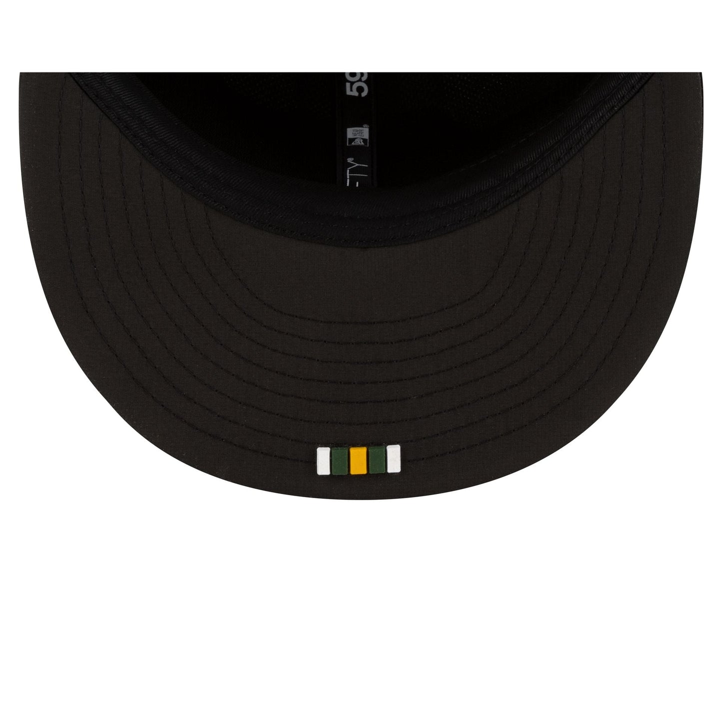 Green Bay Packers 2025 Sideline Hot Weather Black 59FIFTY Fitted Hat
