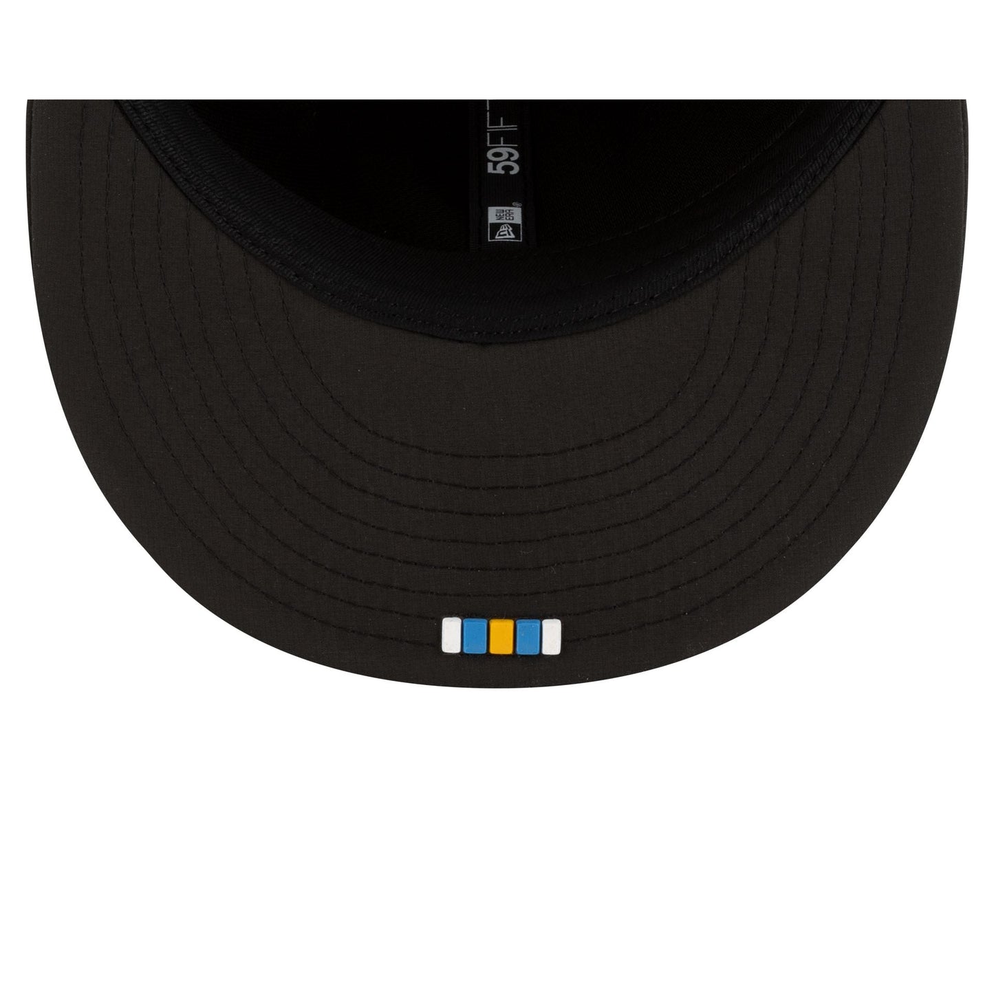 Los Angeles Chargers 2025 Sideline Hot Weather Black 59FIFTY Fitted Hat