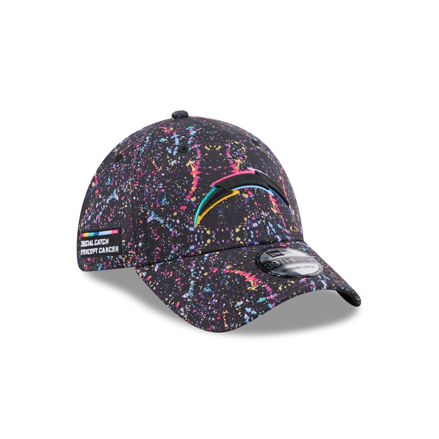 Los Angeles Chargers 2025 Crucial Catch 39THIRTY Stretch Fit Hat