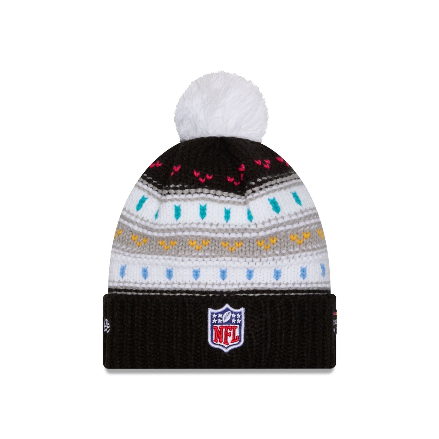 Miami Dolphins 2025 Crucial Catch Women's Pom Knit Hat