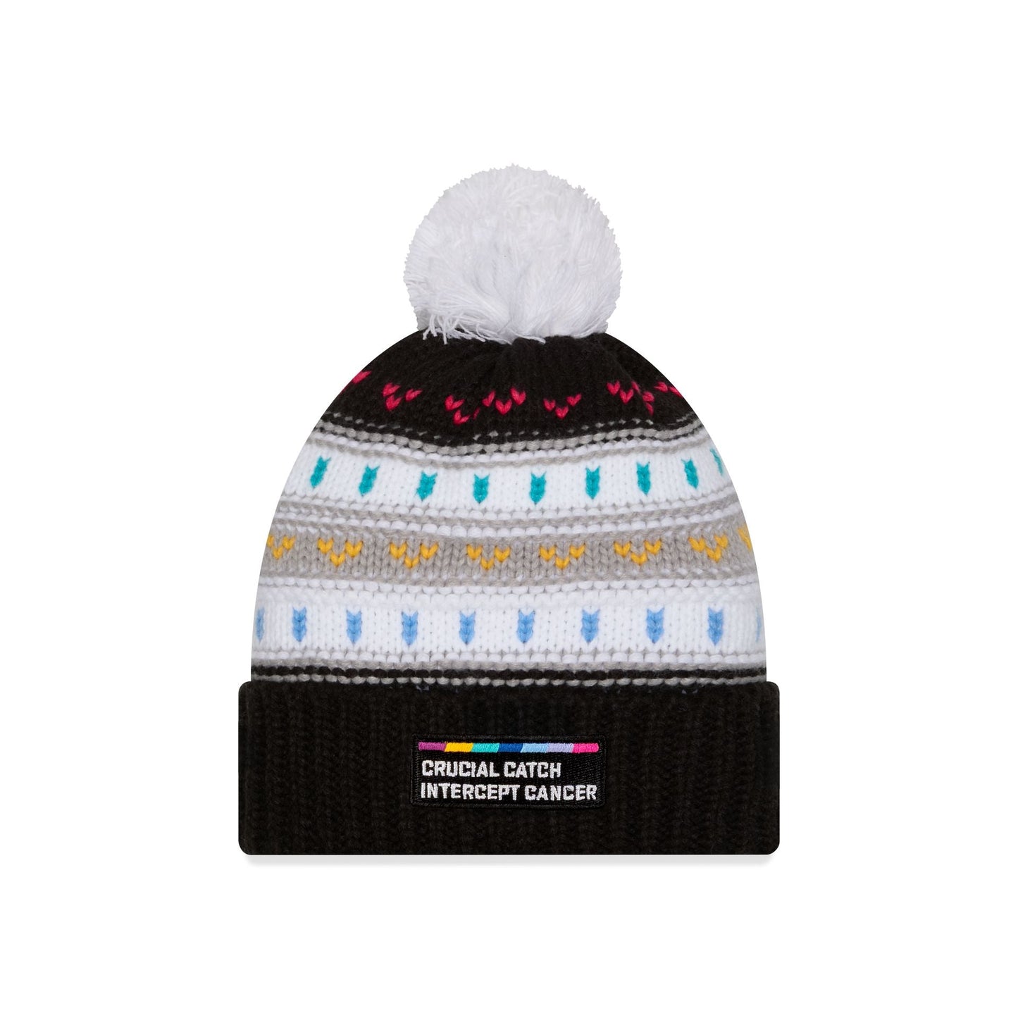 Seattle Seahawks 2025 Crucial Catch Women's Pom Knit Hat