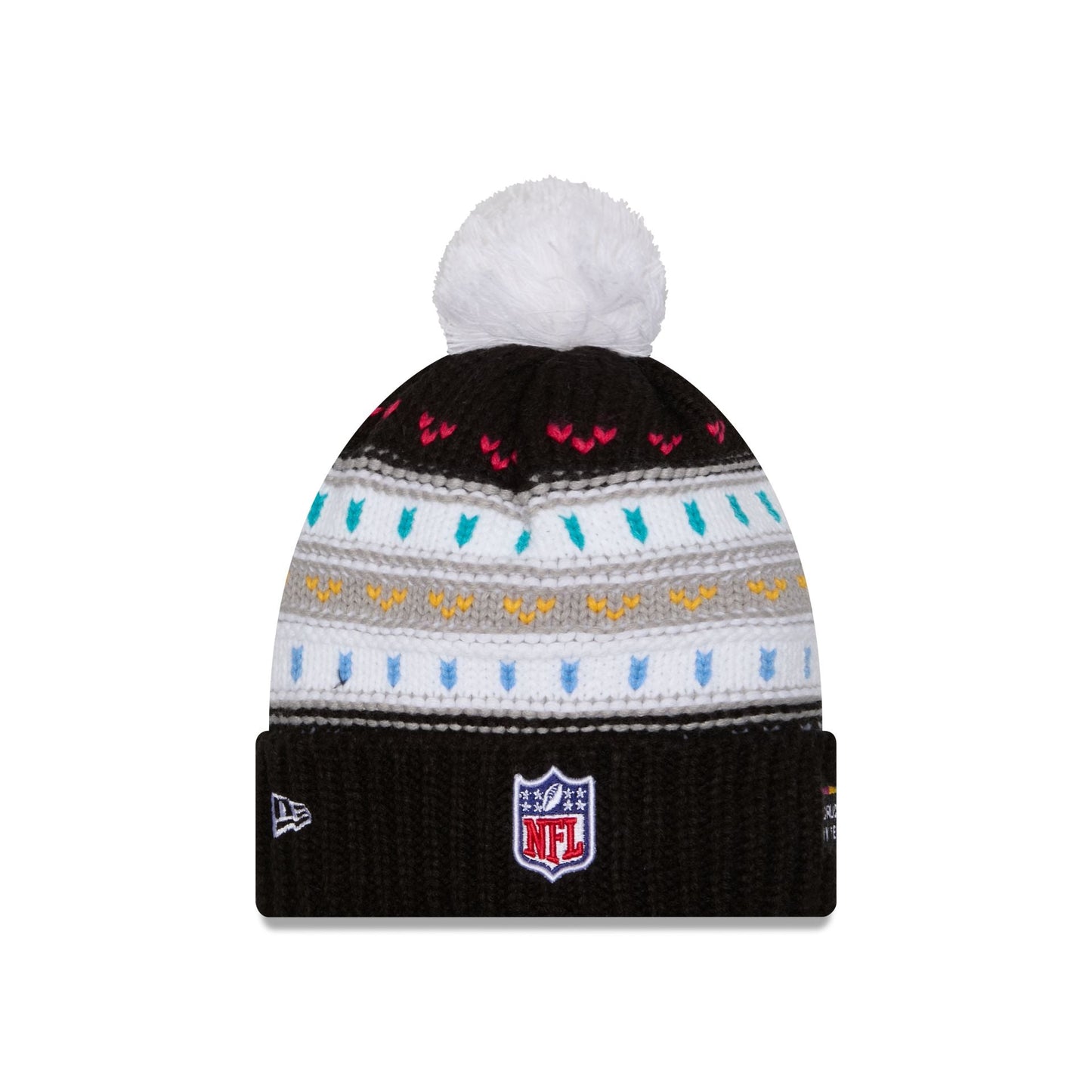 Detroit Lions 2025 Crucial Catch Women's Pom Knit Hat