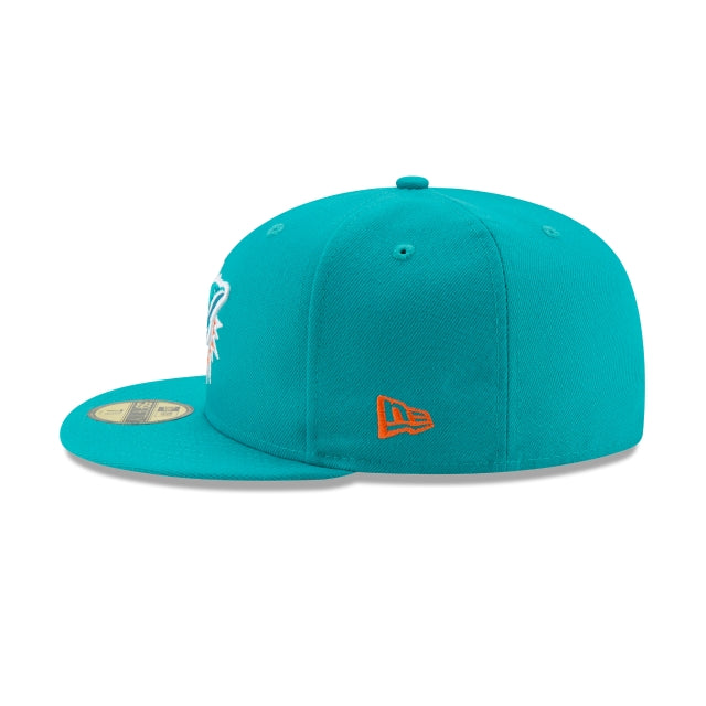 Miami Dolphins Teal 59FIFTY Fitted Hat