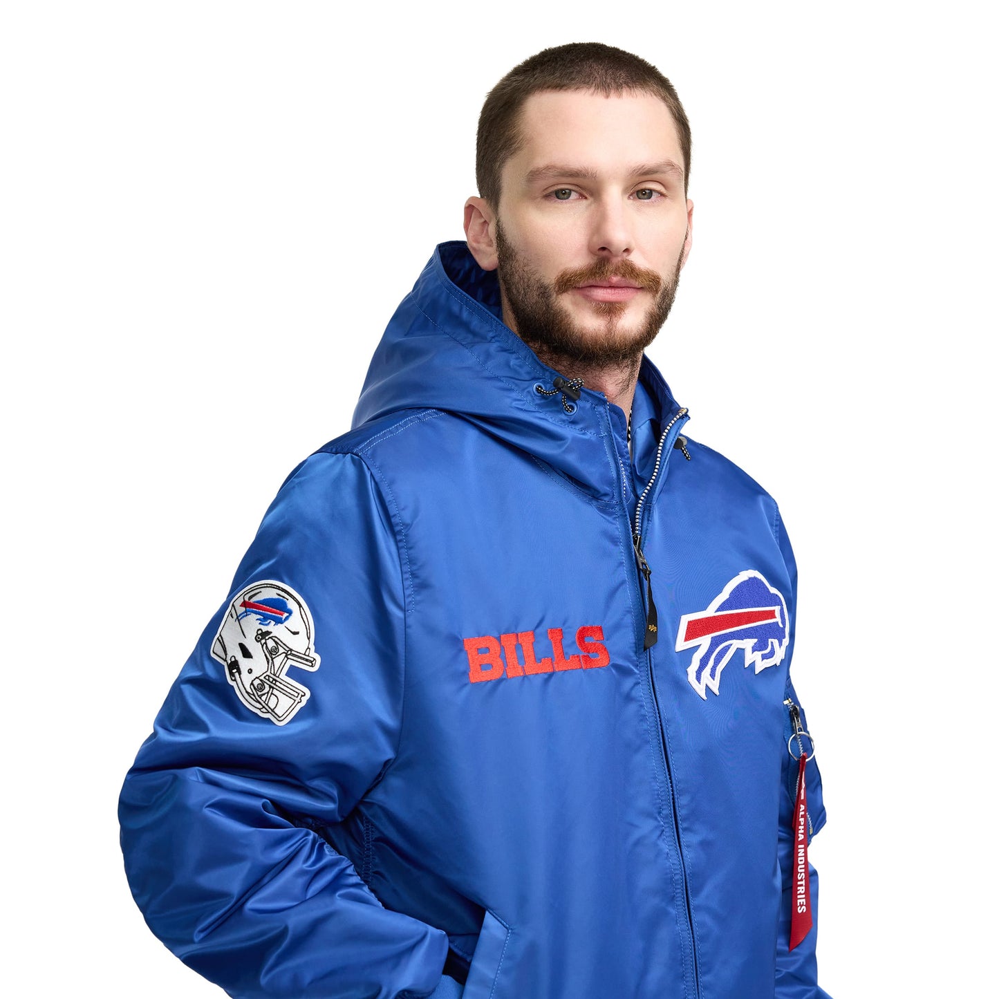 Alpha Industries x Dallas Cowboys L-2B Hooded Bomber Jacket