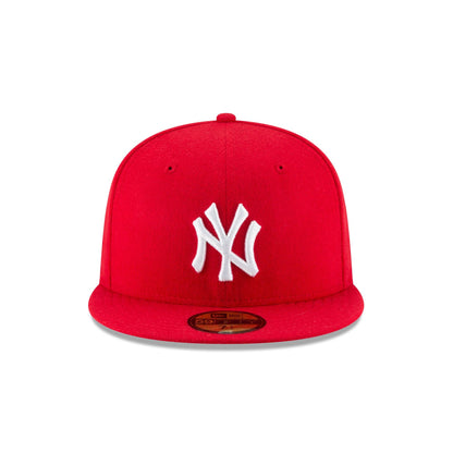 New York Yankees Scarlet Basic 59FIFTY Fitted Hat