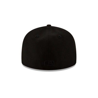 Milwaukee Brewers Black on Black 59FIFTY Fitted Hat