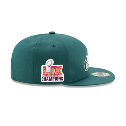 Philadelphia Eagles Super Bowl LIX Champions Side Patch 9FIFTY Snapback Hat