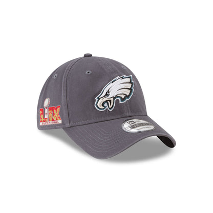 Philadelphia Eagles Super Bowl LIX Participation Side Patch 9TWENTY Adjustable Hat