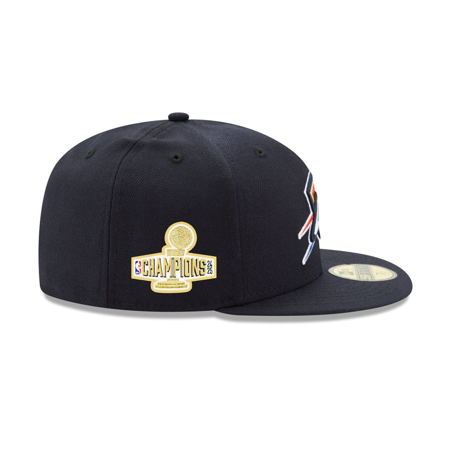 Oklahoma City Thunder 2025 NBA Champions Sidepatch 59FIFTY Fitted Hat
