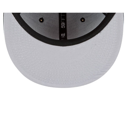 Detroit Tigers Basic Black and White 59FIFTY Fitted Hat