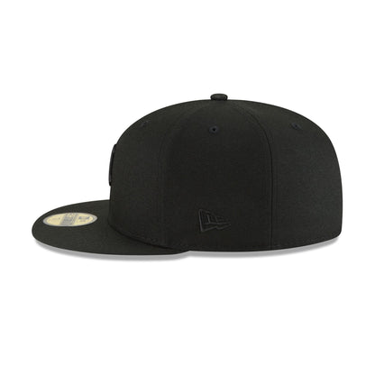 Detroit Tigers Basic Black on Black 59FIFTY Fitted Hat