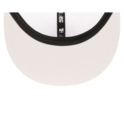 Atlanta Braves Basic White 59FIFTY Fitted Hat