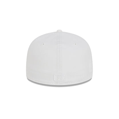 Atlanta Braves Basic White 59FIFTY Fitted Hat