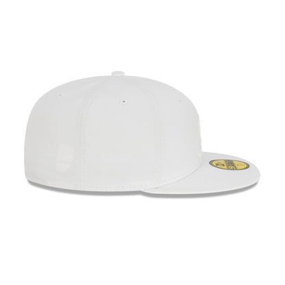 Atlanta Braves Basic White 59FIFTY Fitted Hat