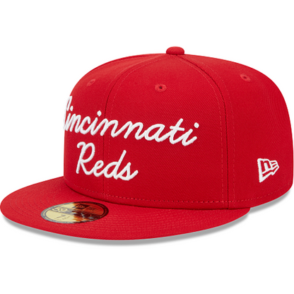 New Era Cincinnati Reds Fairway Script 2023 59FIFTY Fitted Hat