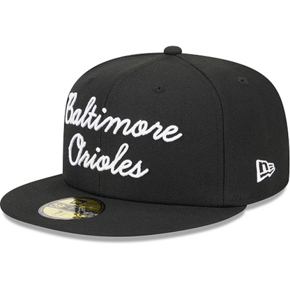 New Era Baltimore Orioles Fairway Script 2023 59FIFTY Fitted Hat
