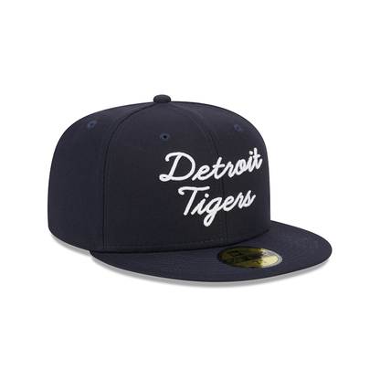 New Era Detroit Tigers Fairway Script 2023 59FIFTY Fitted Hat