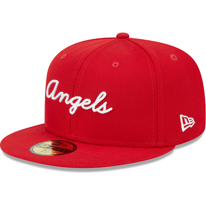 New Era Los Angeles Angels Fairway Script 2023 59FIFTY Fitted Hat