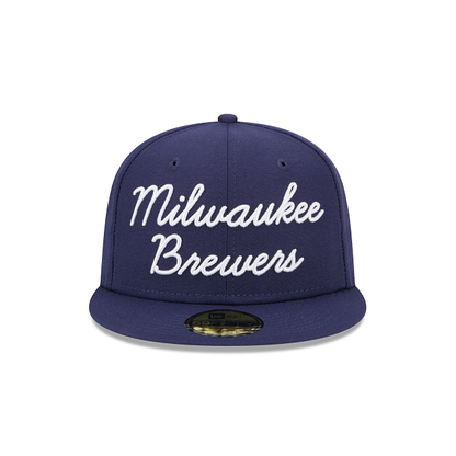 New Era Milwaukee Brewers Fairway Script 2023 59FIFTY Fitted Hat