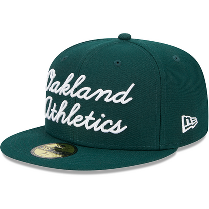 New Era Oakland Athletics Fairway Script 2023 59FIFTY Fitted Hat