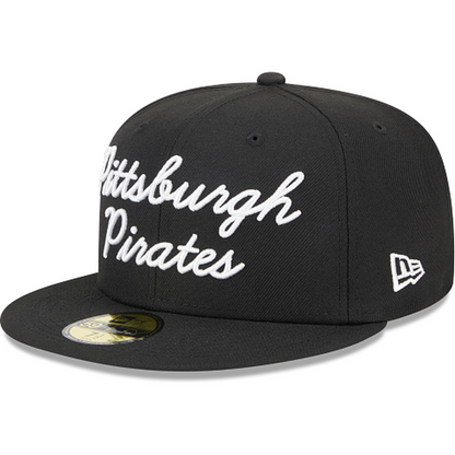 New Era Pittsburgh Pirates Fairway Script 2023 59FIFTY Fitted Hat