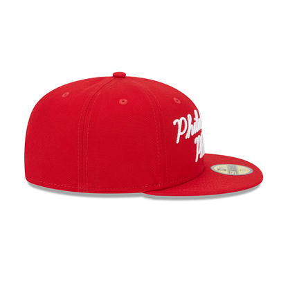 New Era Philadelphia Phillies Fairway Script 2023 59FIFTY Fitted Hat
