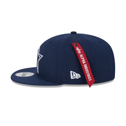Alpha Industries x Dallas Cowboys Navy 9FIFTY Snapback Hat