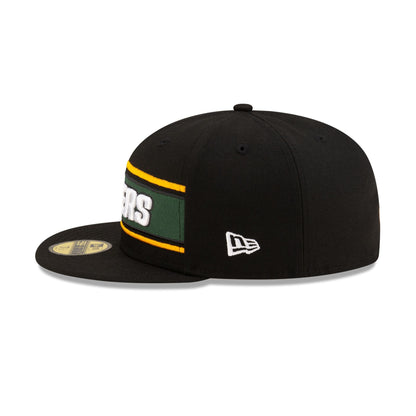 Green Bay Packers 2024 Sideline Black 59FIFTY Fitted Hat