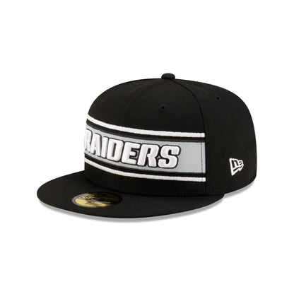 Las Vegas Raiders 2024 Sideline Black 59FIFTY Fitted Hat