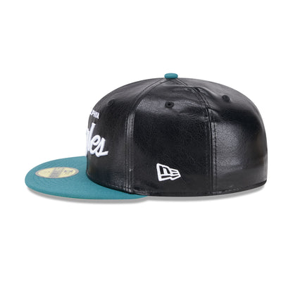 Philadelphia Eagles Faux Leather Crown 59FIFTY Fitted Hat