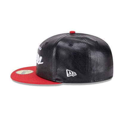 San Francisco 49ers Faux Leather Crown 59FIFTY Fitted Hat