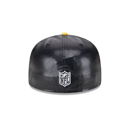 Pittsburgh Steelers Faux Leather Crown 59FIFTY Fitted Hat