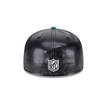 Green Bay Packers Faux Leather Crown 59FIFTY Fitted Hat